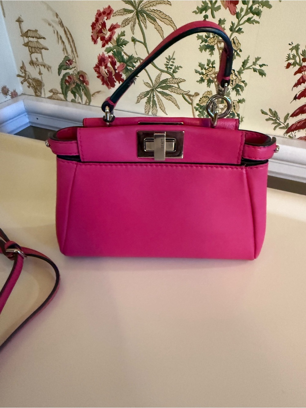 Fendi Micro Pink Peekaboo Crossbody